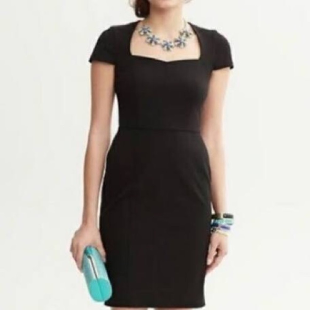 Banana Republic Sloan Sweetheart Neck Suit Dress